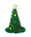 Kerst accessoires kerstboom hoed groen met ster