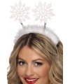 Kerst diadeem-tiara met sneeuwvlokken