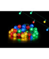 Kerstverlichting-Party lights 30x gekleurde LED bolletjes 600 cm op batterijen