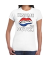 Kiss me I am Dutch t-shirt wit dames