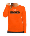 Koningsdag sweater voor dames extreme dorst op koningsdag oranje oranje feestkleding