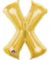 Letter X ballon goud 86 cm