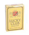 Lucky club speelkaarten rood 9 x 6 cm