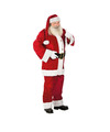 Luxe kerstman kostuum 4-delig polyesterfluweel one size voor volwassenen