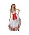 Mexicaans meisje kostuum met rood schortje