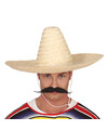 Mexicaanse Sombrero hoed voor heren carnaval-verkleed accessoires naturel