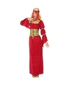Middeleeuwse prinses-jonkvrouw verkleed kostuum voor dames