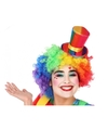Mini hoge clownshoed verkleed accessoire voor volwassenen