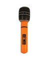 Neon oranje opblaasbare microfoon 40 cm