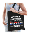 Not only perfect Dutch-Nederland cadeau tas zwart voor dames