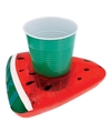 Opblaasbare drankhouder watermeloen 19 cm