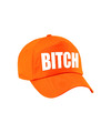 Oranje Bitch verkleed pet-cap voor volwassenen