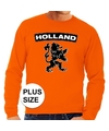 Oranje Holland leeuw grote maten sweater-trui heren