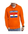 Oranje Holland vlag hoodie heren