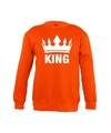 Oranje Koningsdag King sweater kinderen