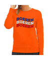 Oranje Koningsdag sweater boeren protest dames