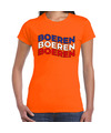 Oranje Koningsdag t-shirt boeren protest dames