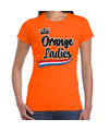 Oranje Koningsdag t-shirt orange Ladies dames