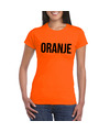 Oranje Koningsdag t-shirt oranje dames