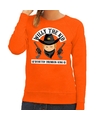 Oranje Koningsdag Willy the Kid sweater dames