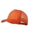 Oranje mesh baseballcap voor volwassenen