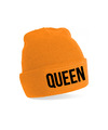 Oranje muts Queen Koningsdag EK-WK voetbal one size