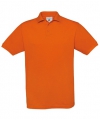 Oranje polo t-shirt met korte mouw