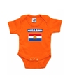 Oranje rompertje Hollandse vlag baby