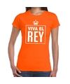 Oranje Viva el Rey Spaans t-shirt dames
