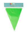 Party Vlaggenlijn binnen-buiten plastic groen 600 cm 25 vlaggetjes