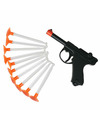 Politie-Soldaten speelgoed set pistool met zuignap pijltjes voor kinderen plastic