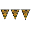 Pompoenen Halloween vlaggenlijn feestslinger plastic 500 cm