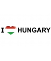 Reiskoffer sticker I Love Hungary