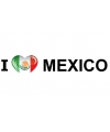 Reiskoffer sticker I Love Mexico