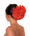 Rode bloem haarklem