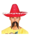 Rode sombrero-Mexicaanse hoed 45 cm voor volwassenen