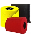 Rood-geel-zwart wc papier rol pakket
