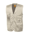 Safari-jungle verkleed bodywarmer-vest beige voor volwassenen