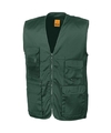 Safari-jungle verkleed bodywarmer-vest groen voor volwassenen