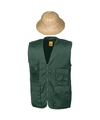 Safari-jungle verkleedset vest en hoed groen voor volwassenen