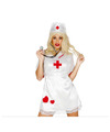 Sexy zuster-verpleegster verkleed set 3-delig kapje-stethoscoop-schort Carnaval accessoires