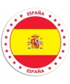 Spanje sticker rond 14,8 cm landen decoratie
