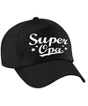 Super opa cadeau pet -cap zwart voor volwassenen