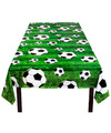 Tafelkleed-tafellaken voetbal thema plastic 120 x 180 cm