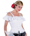 Tiroler blouse Carmen wit