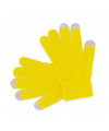 Touchscreen smartphone handschoenen geel voor volwassenen