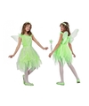 Toverfee-elfje Flora verkleed kostuum-jurkje voor meisjes groen