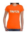 Trutje fun t-shirt oranje dames