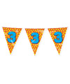 Verjaardag 3 jaar thema Vlaggetjes Feestversiering 10m Folie Dubbelzijdig