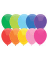 Verjaardag latex party ballonnen gekleurd 50x stuks formaat 30 cm